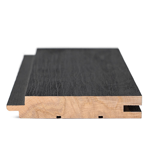 Aspen Brushed Midnight Black Sauna Wood T&G STS4 Wall Cladding 1x4" | WOOD708