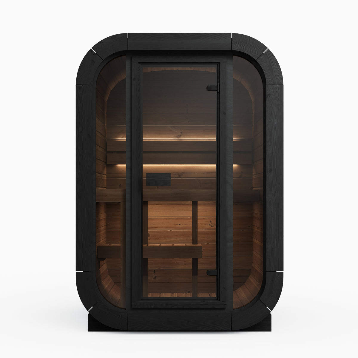 SaunaLife CL3G 2-Person Cube-Series Outdoor Home Sauna Kit