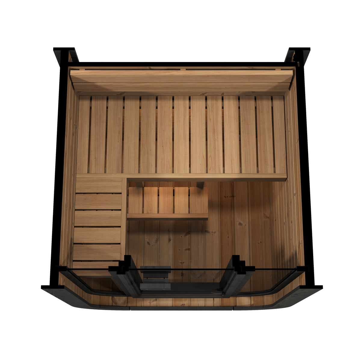 SaunaLife CL3G 2-Person Cube-Series Outdoor Home Sauna Kit