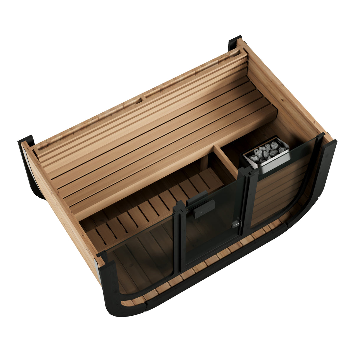 SaunaLife CL4G 3-Person Cube-Series Outdoor Home Sauna Kit