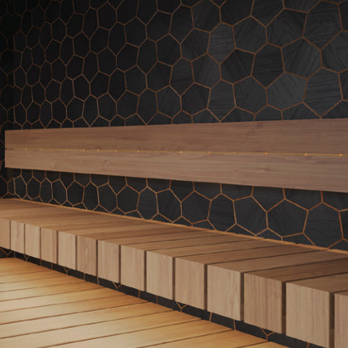 ProSaunas Sauna Wall Panels Modern Thermo Black