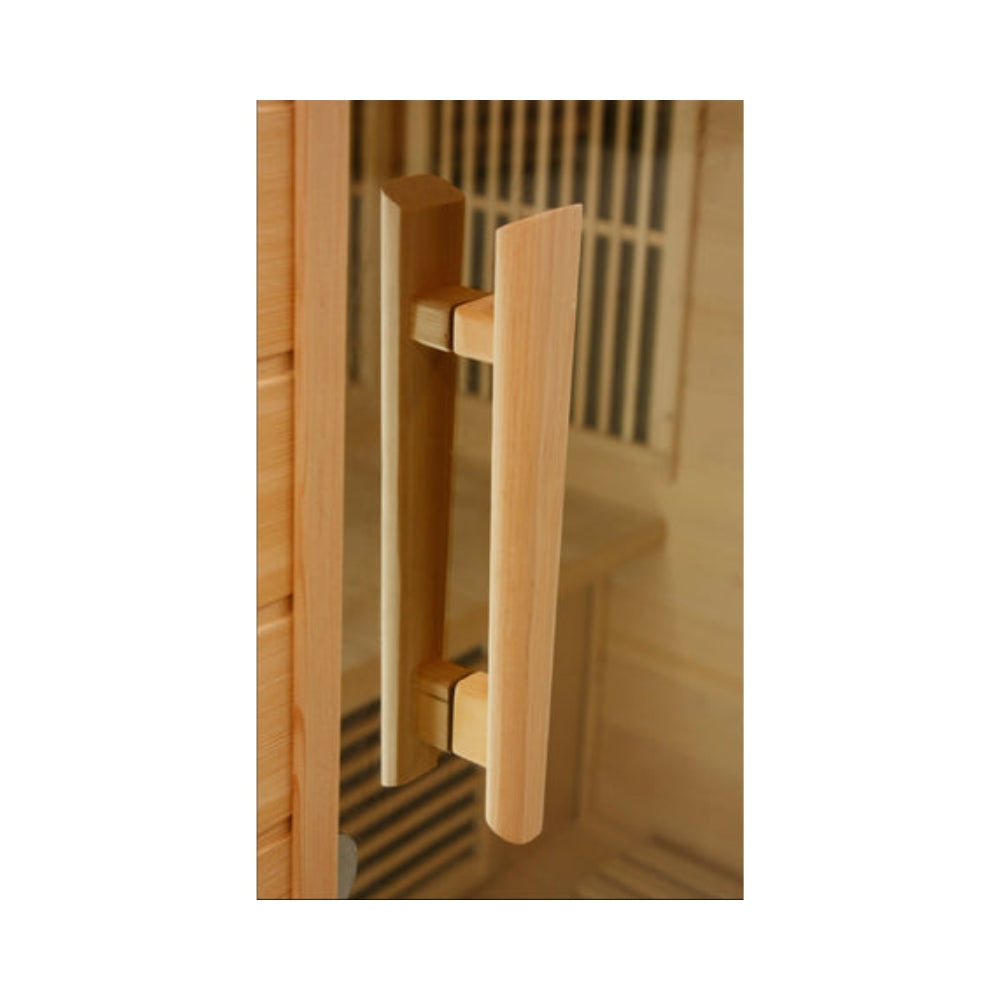 Golden Designs Maxxus Seattle 2-Person Near Zero EMF FAR Infrared Carbon Sauna with Canadian Hemlock | MX-J206-01-ZF