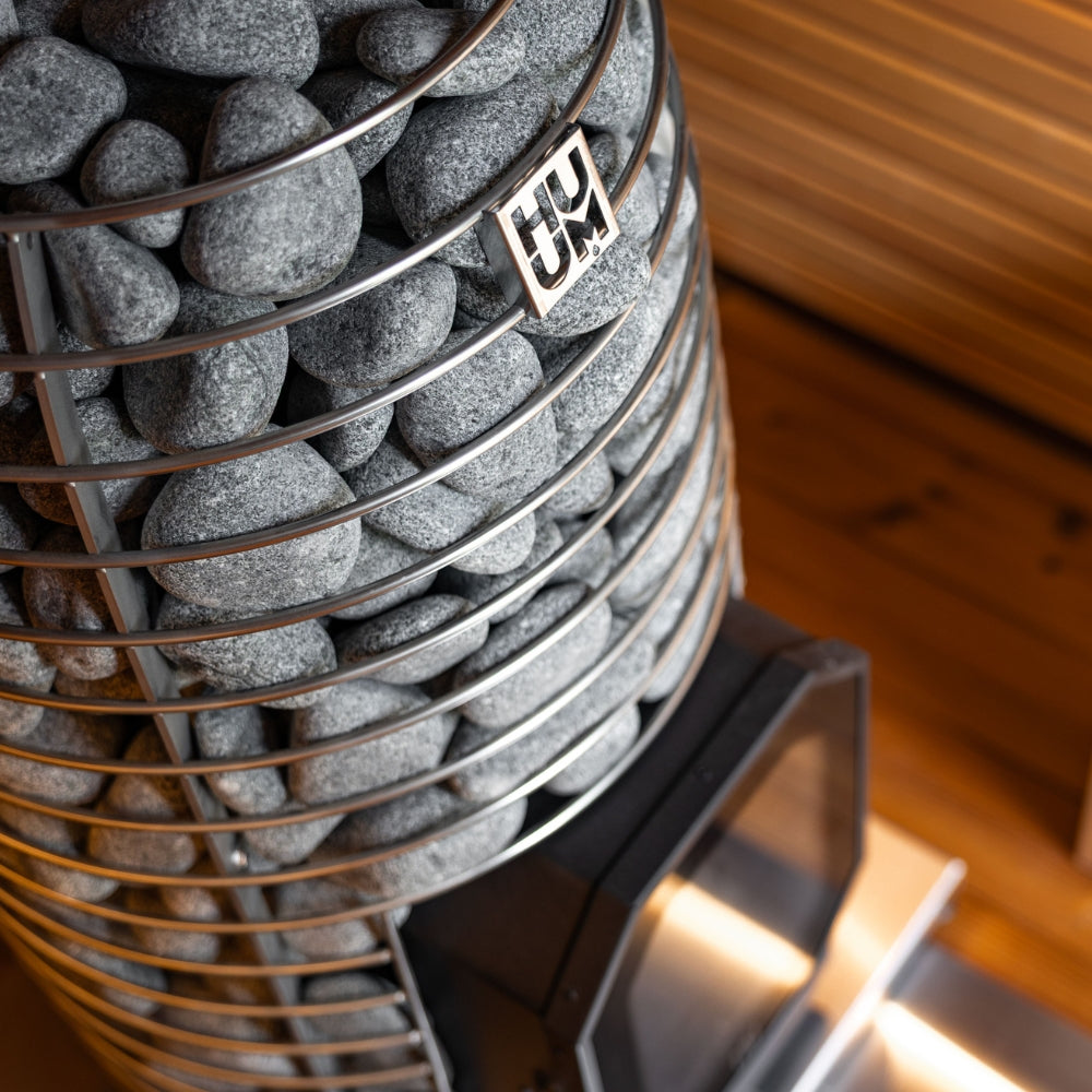 Leil Saunas Black Cube Comfort 6-Person Outdoor Sauna