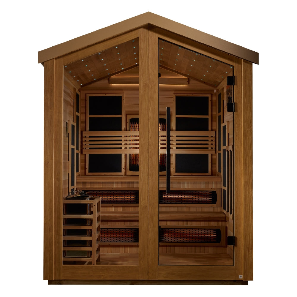 Golden Designs Kaskinen 6-Person Full Spectrum PureTech Hybrid Outdoor Sauna