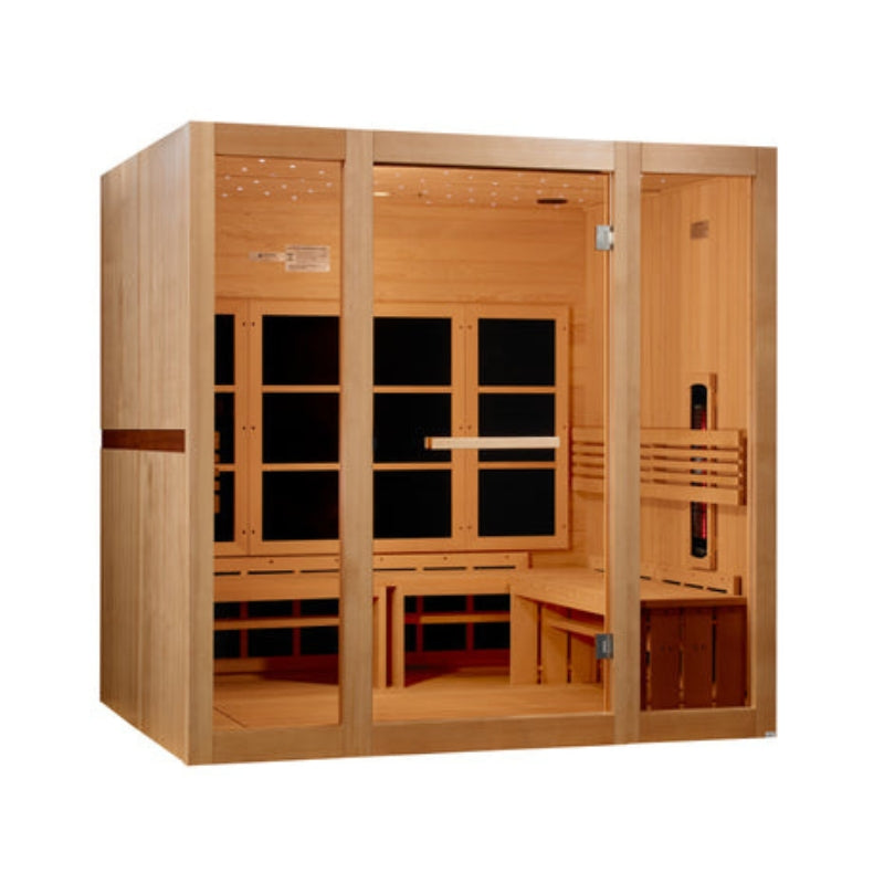 Golden Designs 8 Person Full Spectrum Near Zero EMF FAR IR Sauna GDI-6880-03 FS