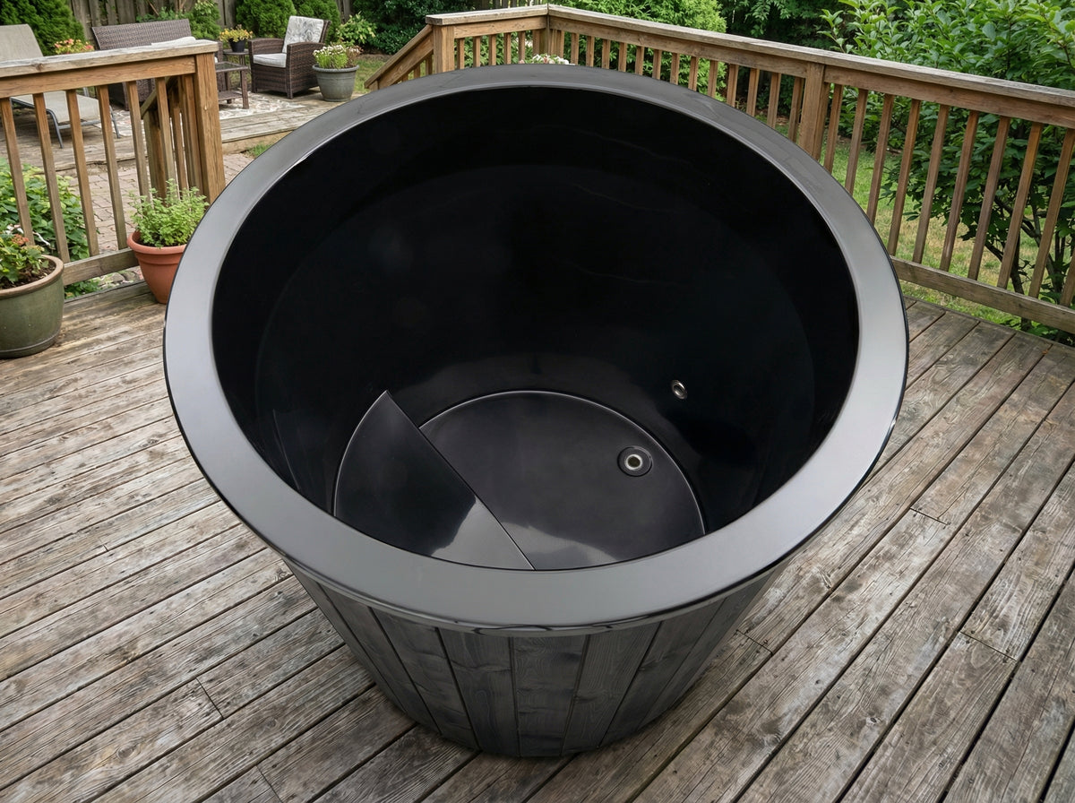 SaunaLife S1 1-Person Cold Plunge Tub and Chiller Heater Package