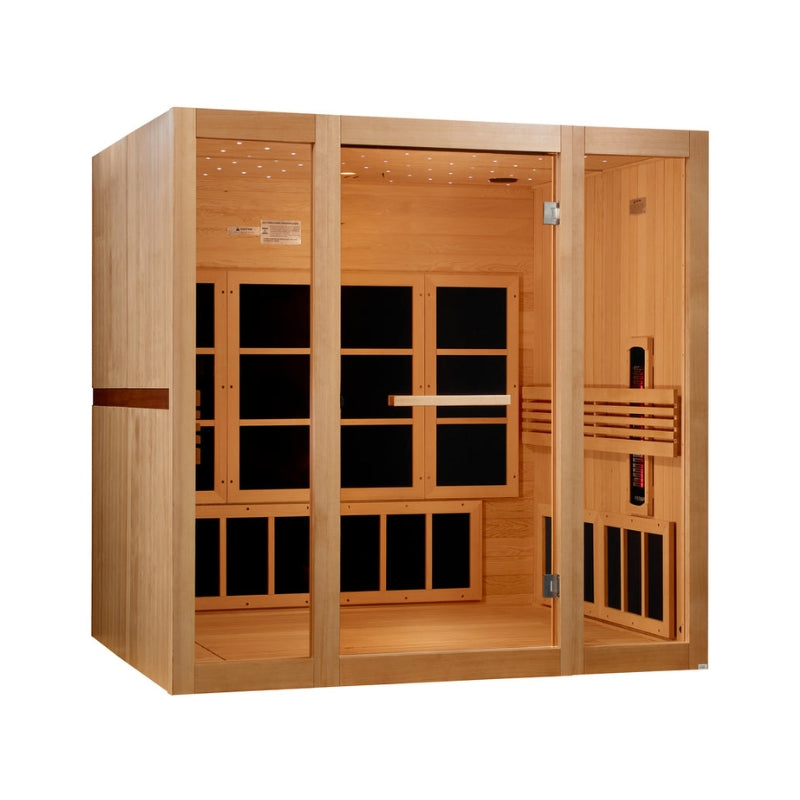 Golden Designs 8 Person Full Spectrum Near Zero EMF FAR IR Sauna GDI-6880-03 FS