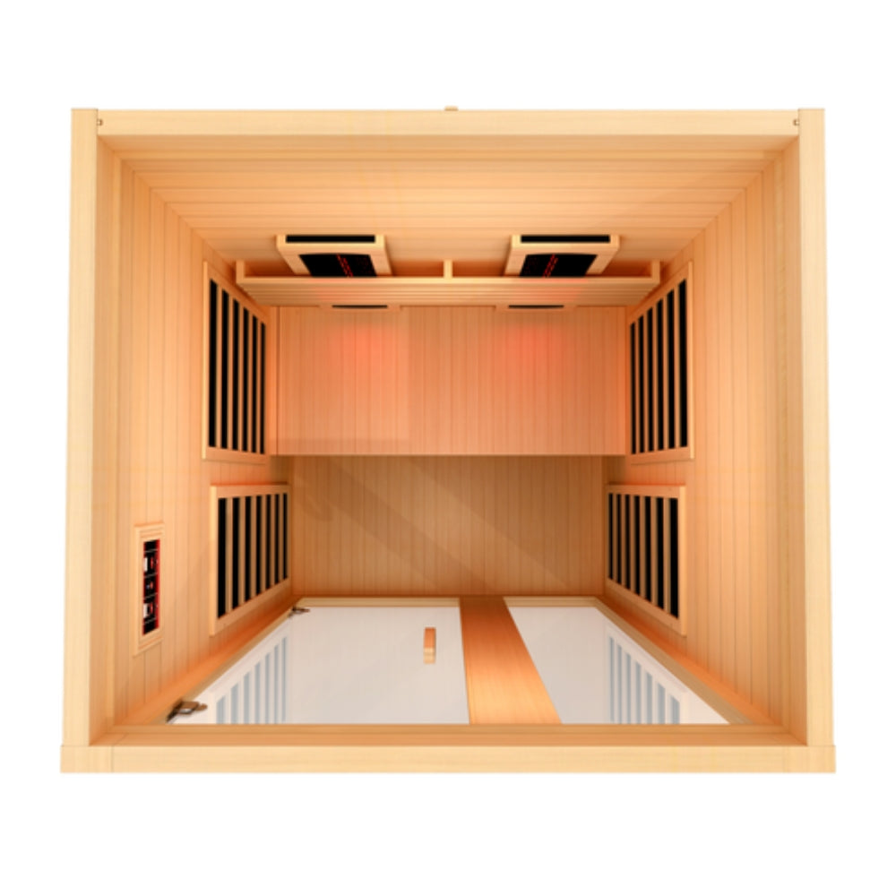 Golden Designs Serena 2-person Full Spectrum Infrared Sauna with Canadian Hemlock