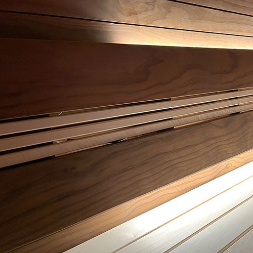 Thermo-Radiata Pine Sauna Wood S4SEE SHP Bench Material 2x6" | WOOD652