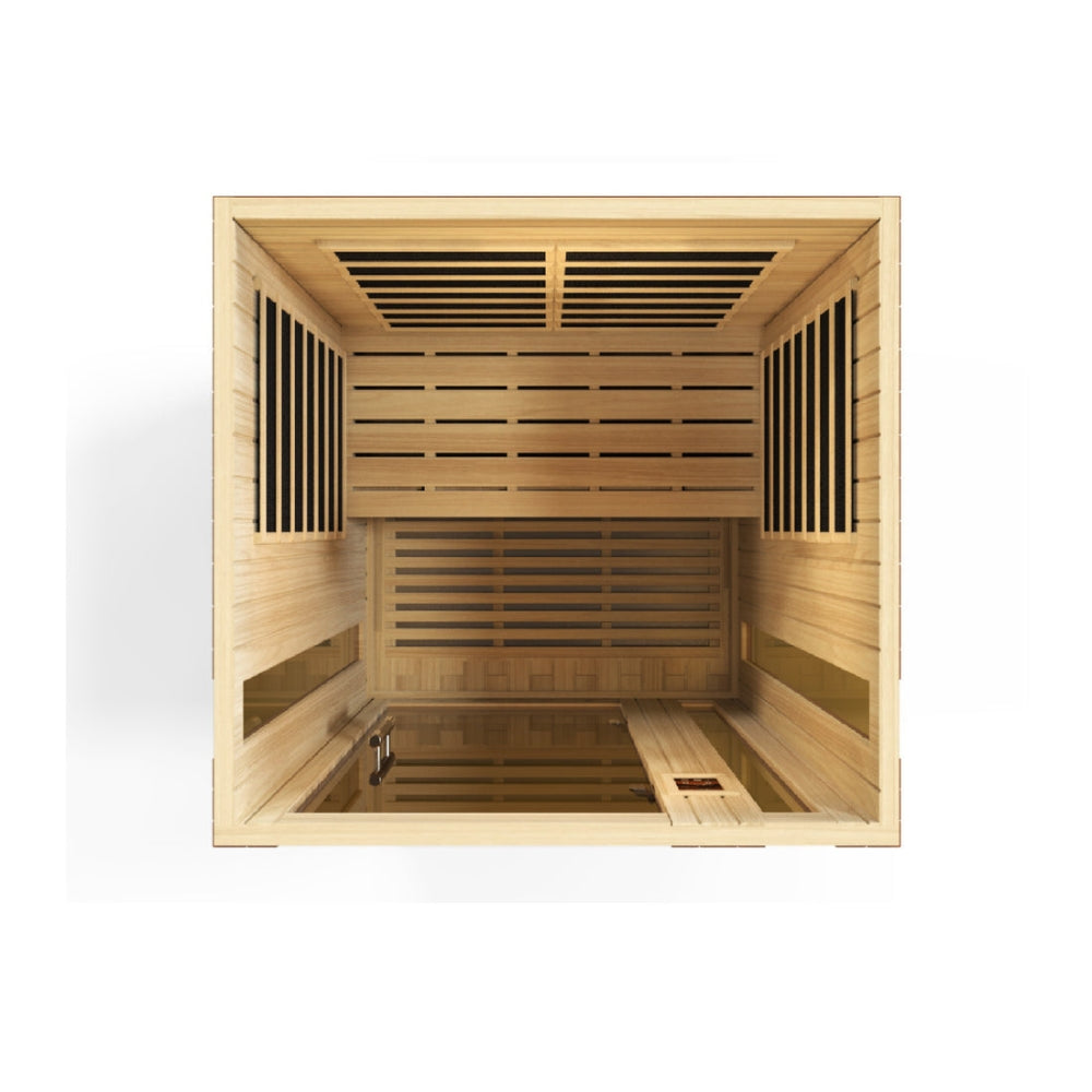 Golden Designs Vittoria Elite 2 Person Ultra Low EMF Infrared Sauna | DYN-6220-01 Elite
