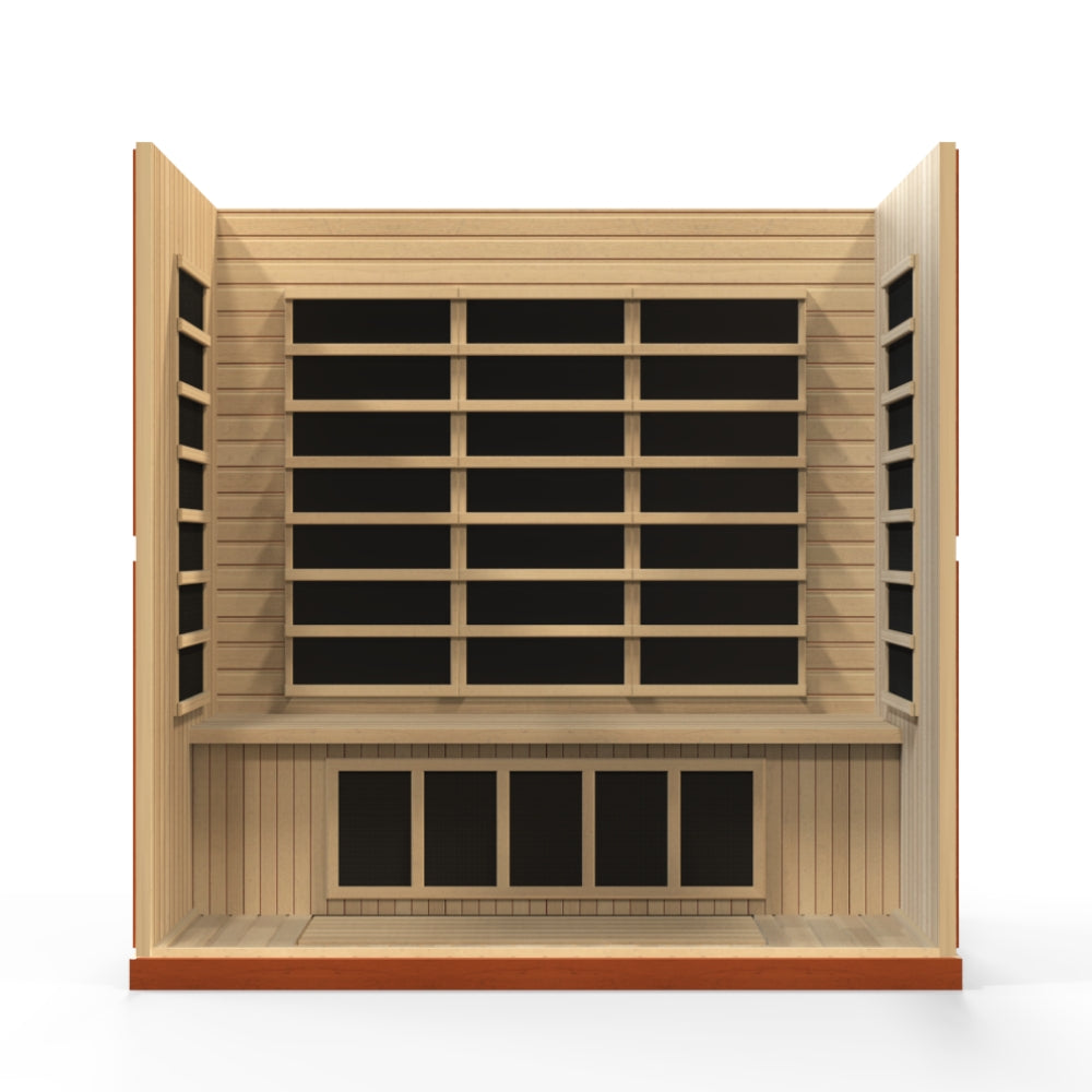 Golden Designs Bergamo Elite 4-Person Ultra Low EMF FAR Infrared Sauna | DYN-6440-01 Elite