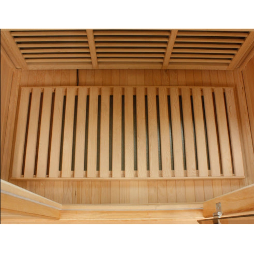 Golden Designs Maxxus Seattle 2-Person Near Zero EMF FAR Infrared Carbon Sauna with Canadian Hemlock | MX-J206-01-ZF