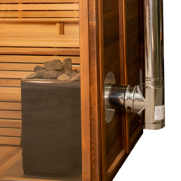 Dundalk CT Georgian 6 Person Wood-Burning Cabin Sauna
