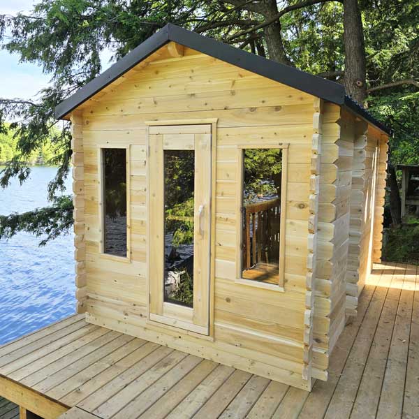 Dundalk CT Georgian 6 Person Electric Cabin Sauna with Changeroom