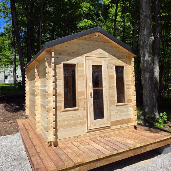 Dundalk CT Georgian 6 Person Electric Cabin Sauna with Changeroom