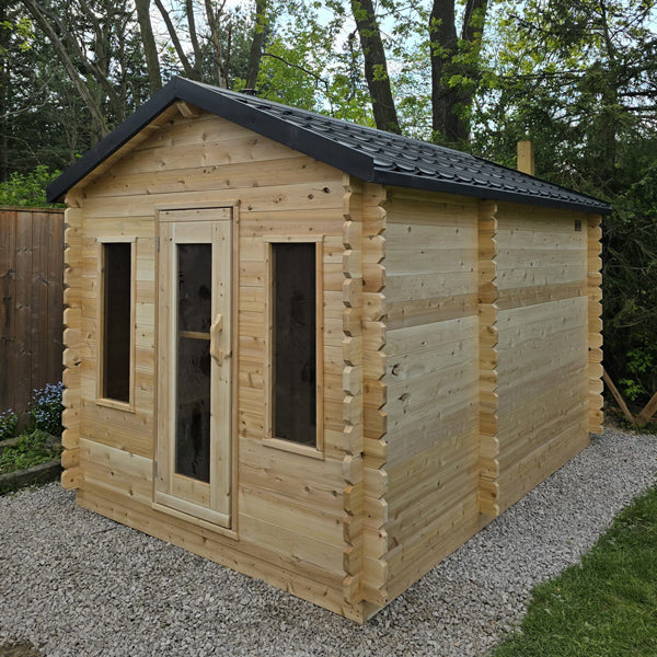 Dundalk CT Georgian 6 Person Electric Cabin Sauna with Changeroom