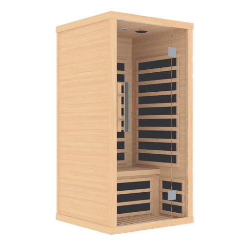FINSAUNA Fiera IR 100 1-Person Carbon Indoor Infrared Sauna