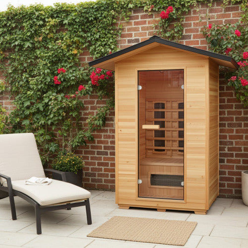 Sunray Burlington 2-Person Outdoor Sauna with Ceramic Heaters