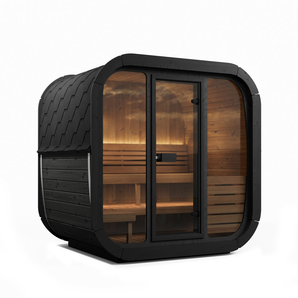 SaunaLife CL5G 4-Person Cube-Series Outdoor Home Sauna Kit