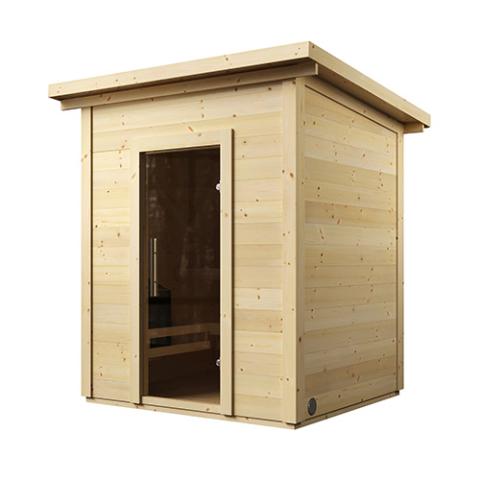 SaunaLife Model G2 Garden-Series Outdoor Home Sauna DIY Kit with LED Light System-Sauna-SaunaLife-SaunaKits.com