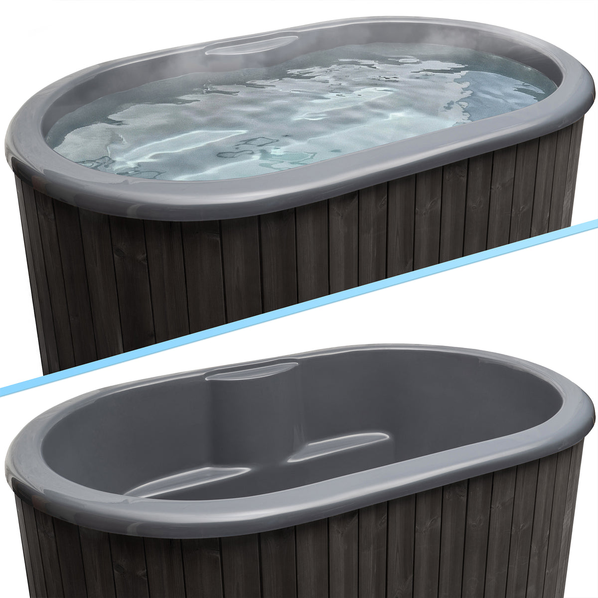 SaunaLife S2 2-Person Cold Plunge Tub and Chiller Heater Package