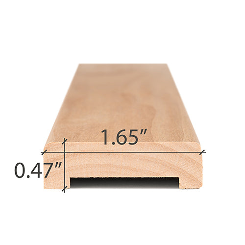 Alder Sauna Wood UK Door Trim 1x2" | WOOD678