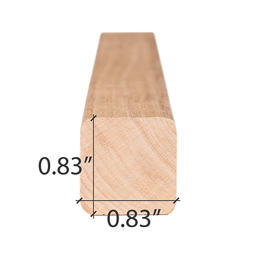 Alder Sauna Wood S4SEE SHP Moulding 1x1" | WOOD680