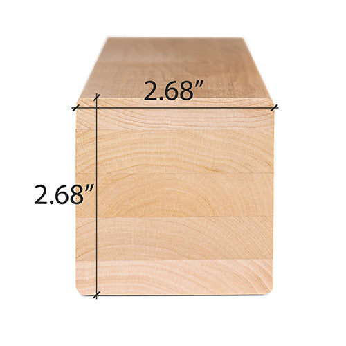 Alder Sauna Wood S4SEE SHP Bench Material 3x3" | WOOD702