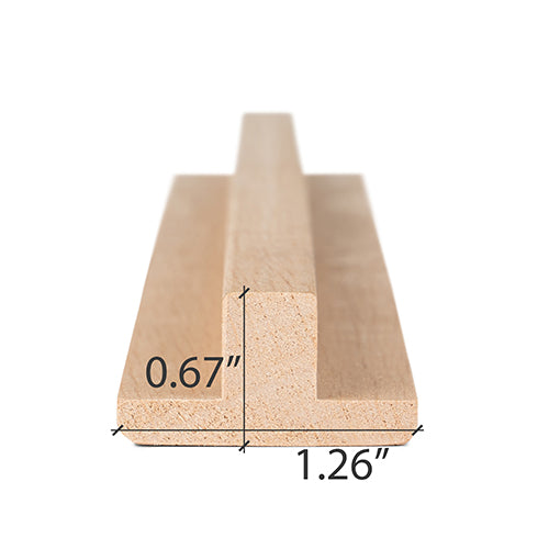 Alder Sauna Wood Moulding 1x2" | WOOD711