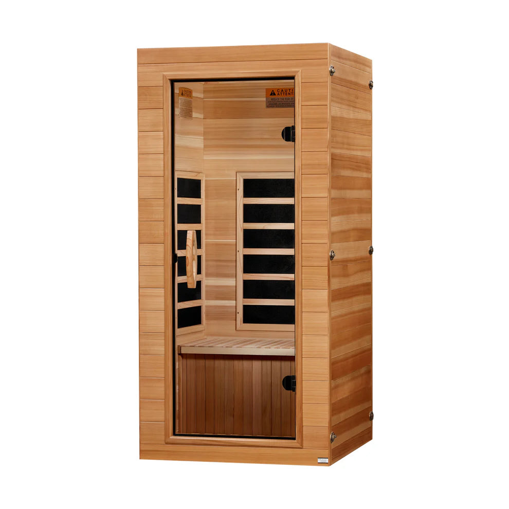 Golden Designs Dynamic Vero 1-Person Low EMF FAR Infrared Sauna | DYN-1201-01 Elite