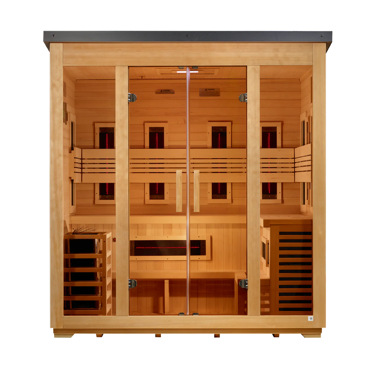Golden Designs Gargellen 5-Person Hybrid Outdoor Sauna | GDI-8025-01