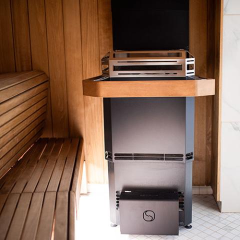 Saunum AIR L 15 Sauna Heater Air Series, 15.2kW Sauna Heater with Climate Equalizer, Black-Sauna Heater-Saunum-Nordica Sauna
