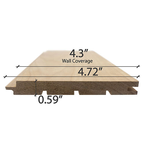 Thermo-Aspen Sauna Wood T&G STS4 Wall Cladding 1x5" | WOOD704