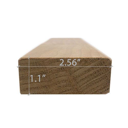 Thermo-Aspen Sauna Wood S4SEE SHP Bench Material 2x3" | WOOD650