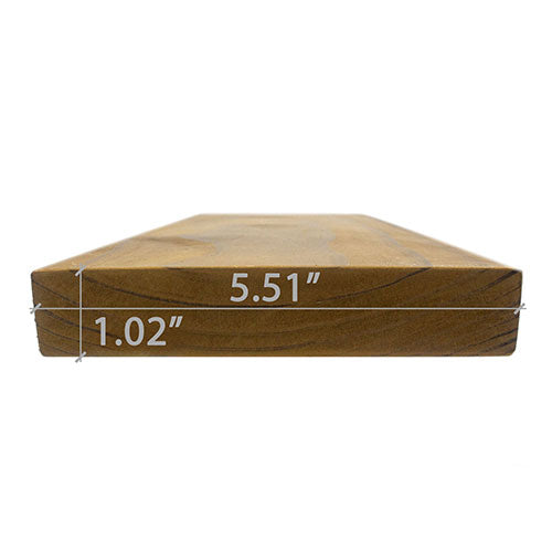Thermo-Radiata Pine Sauna Wood S4SEE SHP Bench Material 2x6" | WOOD652