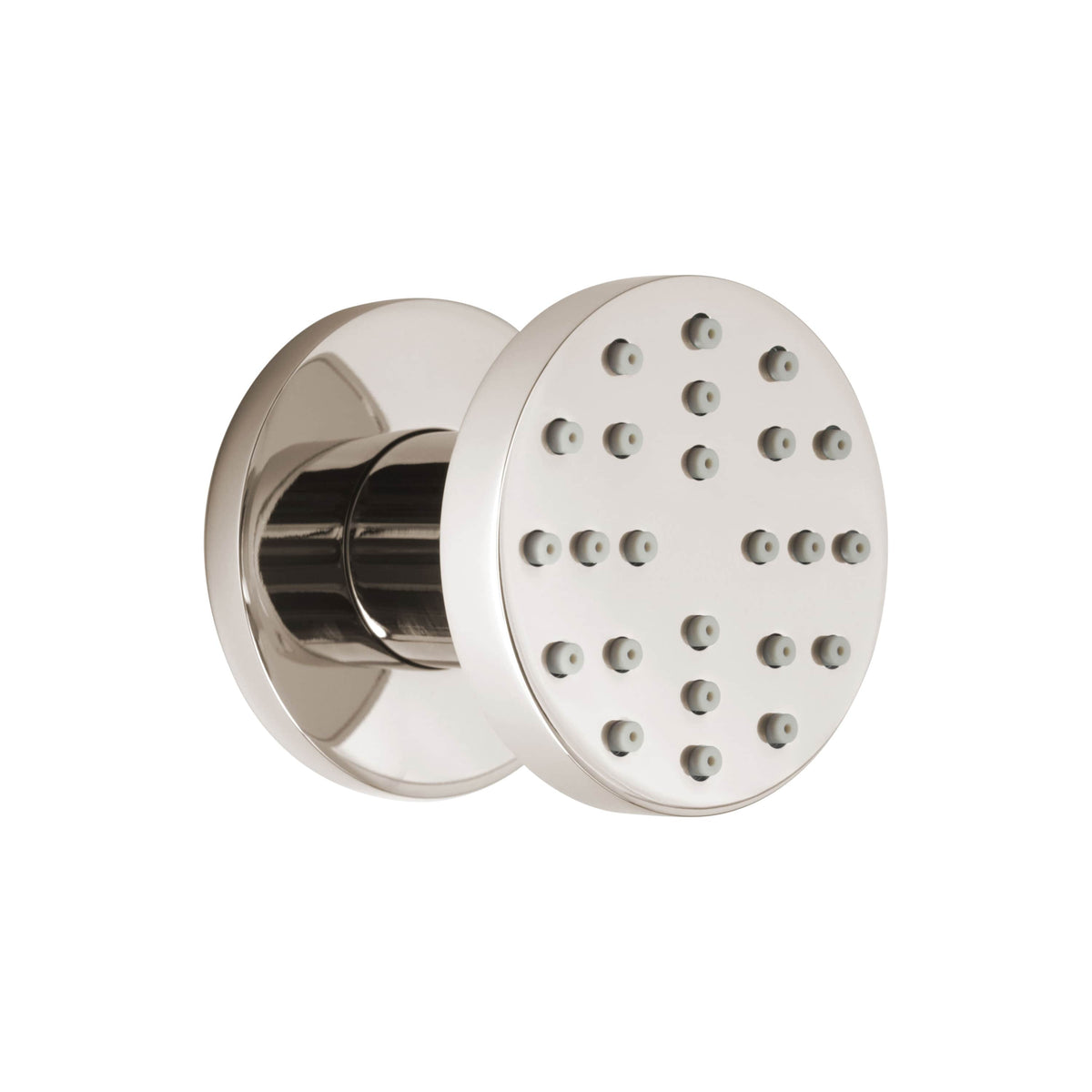 ThermaSol 55mm DIA x 8.5mm. Body Spray Round-Steam Shower Controls & Accessories-ThermaSol-Polished Nickel-Nordica Sauna