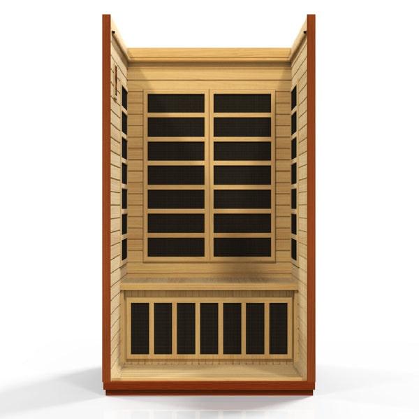 Golden Designs Dynamic "San Marino" 2-Person Low EMF FAR Infrared Sauna | DYN-6206-01-Sauna-Golden Designs-Nordica Sauna