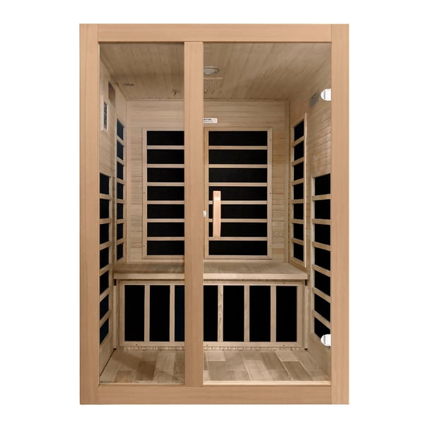 Golden Designs Dynamic "Santiago" 2-Person Low EMF Infrared Sauna | DYN-6209-01-Sauna-Golden Designs-Nordica Sauna