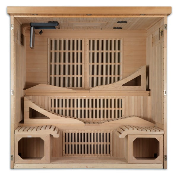 Golden Designs Dynamic "Monaco" 6-person Ultra Low EMF FAR Infrared Sauna | DYN-6996-01-Sauna-Golden Designs-Nordica Sauna