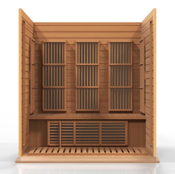 Golden Designs Maxxus "Montilemar Edition" 3-Person Near Zero EMF FAR Infrared Sauna with Canadian Red Cedar | MX-K306-01-ZF CED-Sauna-Golden Designs-Nordica Sauna