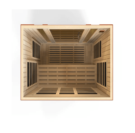 Golden Designs Dynamic "Bellagio" 3-Person Low EMF FAR Infrared Sauna | DYN-6306-02-Sauna-Golden Designs-Nordica Sauna