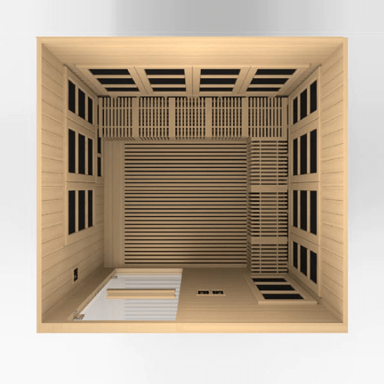 Golden Designs Dynamic "Catalonia" 8-Person Near Zero EMF Wheel Chair Sauna | GDI-6880-01-Sauna-Golden Designs-Nordica Sauna