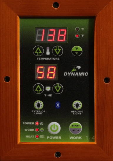 Golden Designs Dynamic "San Marino" 2-Person Low EMF FAR Infrared Sauna | DYN-6206-01-Sauna-Golden Designs-Nordica Sauna
