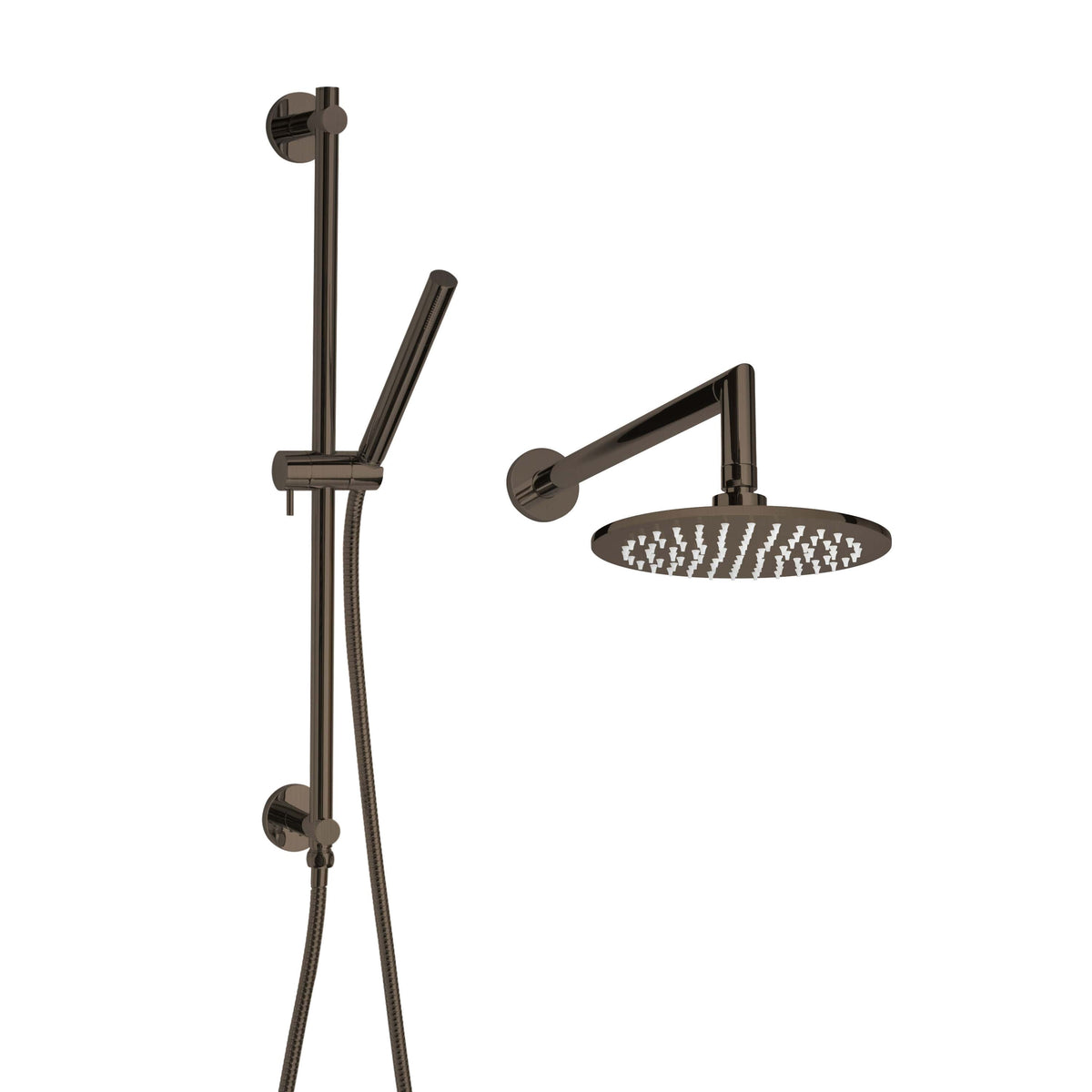 ThermaSol Complete Shower Package Round-Steam Shower Controls & Accessories-ThermaSol-Oil Rubbed Bronze-Nordica Sauna