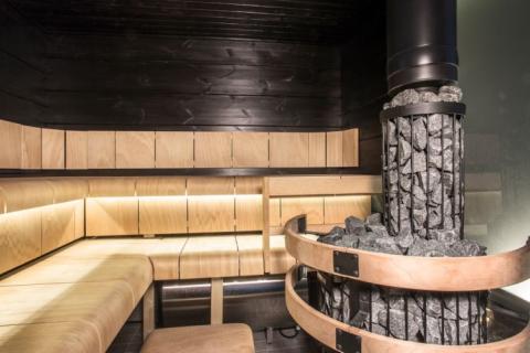 Harvia Smoke Pipe Cover, Legend Series, Black Steel-Sauna Heater Accessories-Harvia-Nordica Sauna