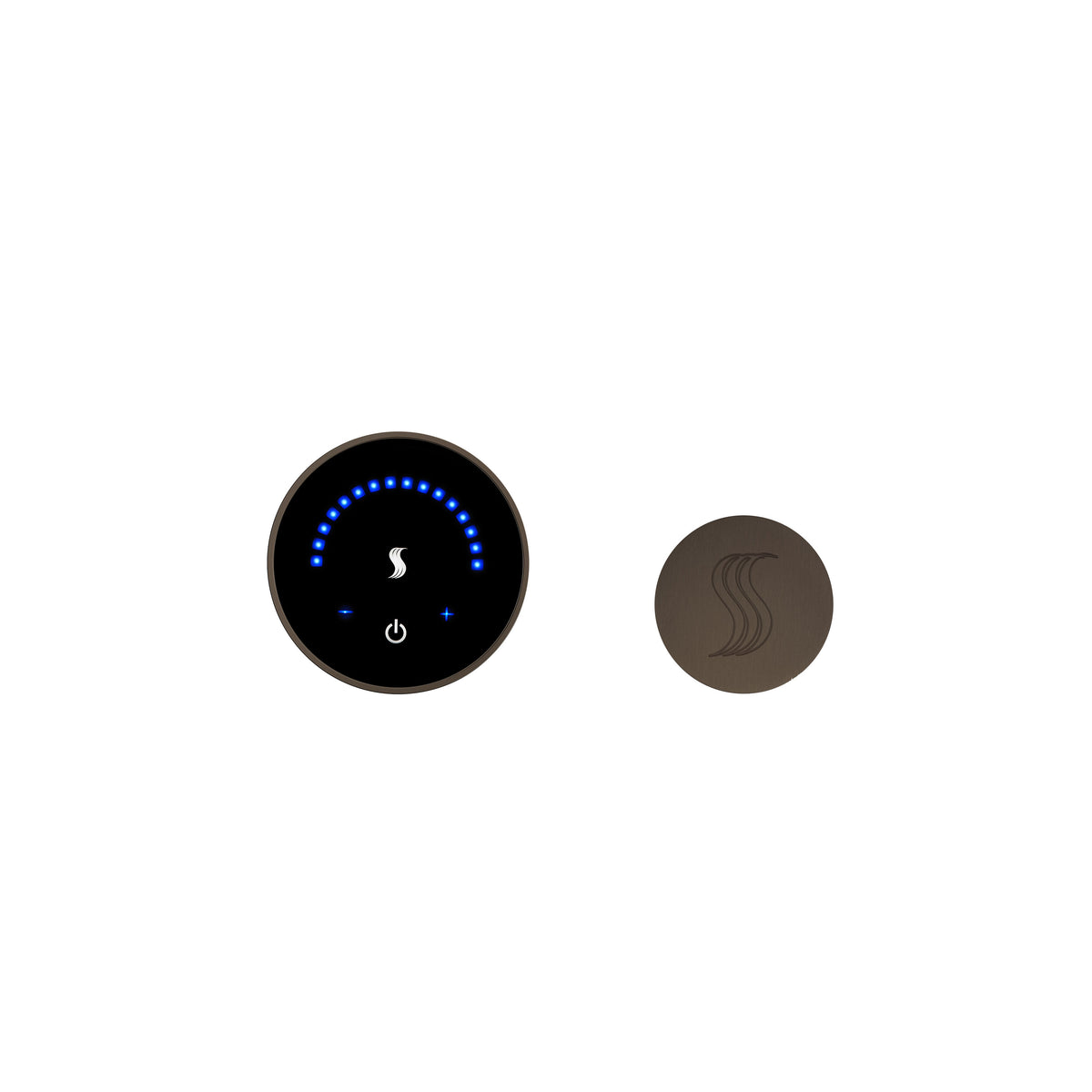 ThermaSol MicroTouch Kit Round-Steam Shower Controls & Accessories-ThermaSol-Oil Rubbed Bronze-Nordica Sauna