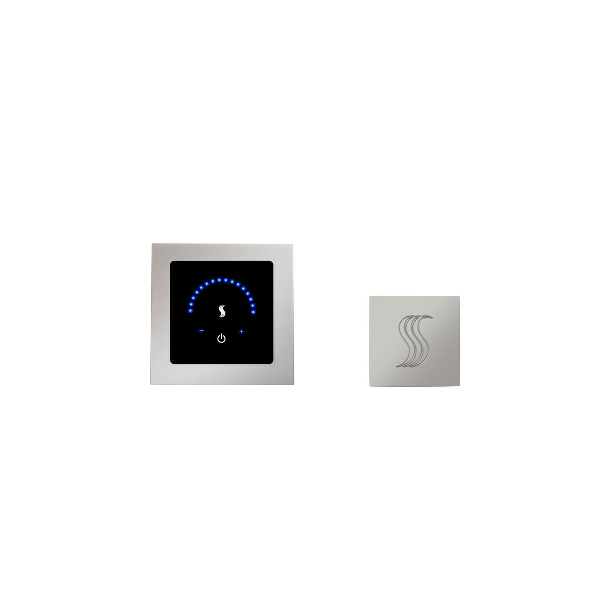 ThermaSol MicroTouch Control Kit Square-Steam Shower Controls & Accessories-ThermaSol-Polished Chrome-Nordica Sauna