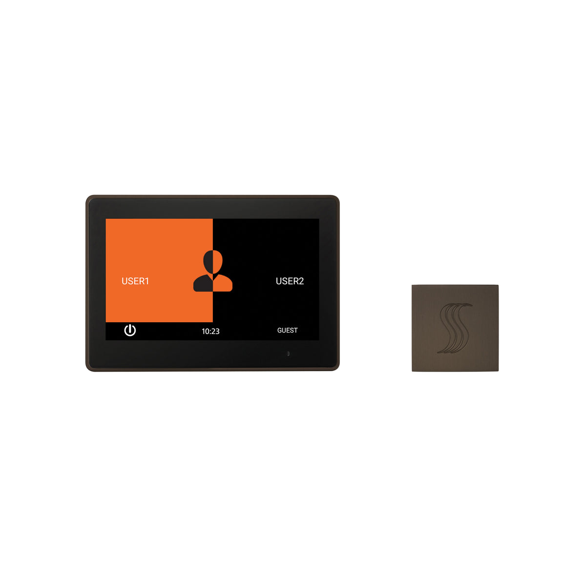 ThermaSol ThermaTouch 10" Control Kit Square-Steam Shower Controls & Accessories-ThermaSol-Oil Rubbed Bronze-Nordica Sauna