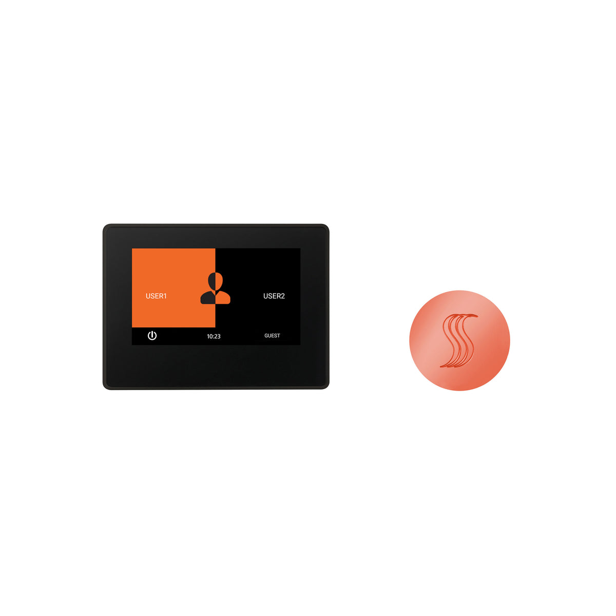 ThermaSol ThermaTouch 7" Control and Steam Head Kit Round-Steam Shower Controls & Accessories-ThermaSol-Copper-Nordica Sauna
