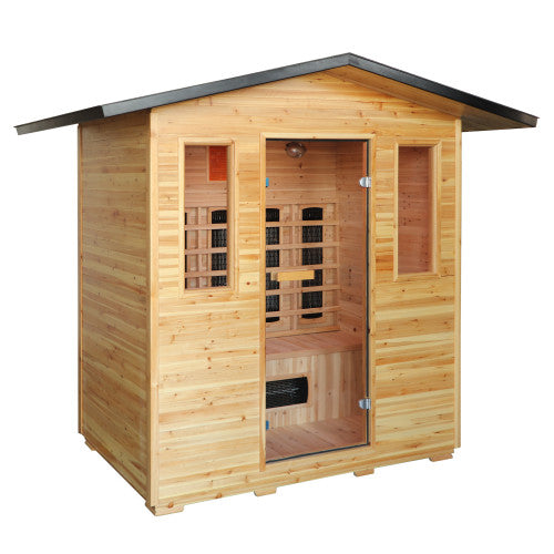
Sunray Cayenne 4-Person Outdoor Sauna with Ceramic Heaters